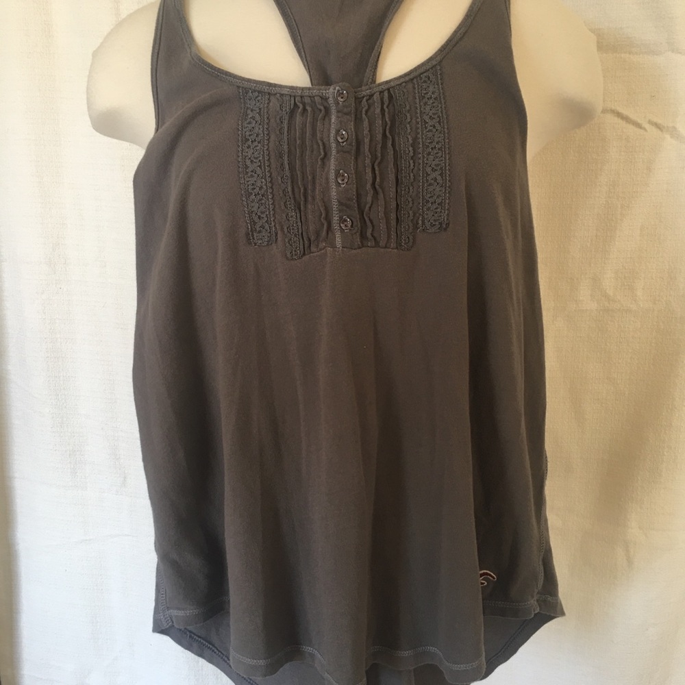 hollister 100% cotton twisted racerback tank top - M